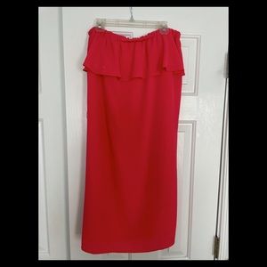 Michael Kors Salmon Colored Strapless Dress